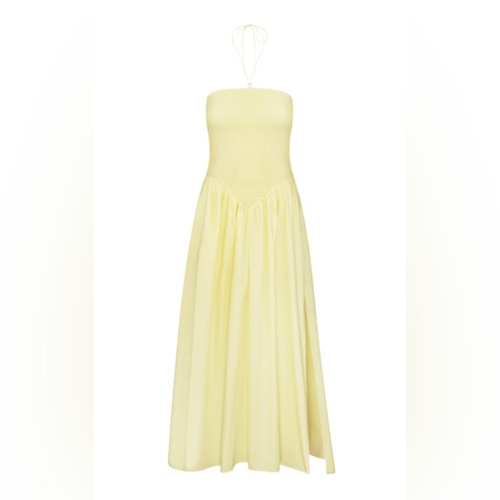 Anna October Lea Yellow Midi Dress - Picture 2 of 14
